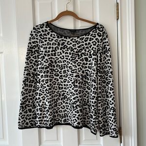 Ann Taylor Factory Cheetah Print Sweater